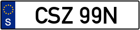 Trailer License Plate